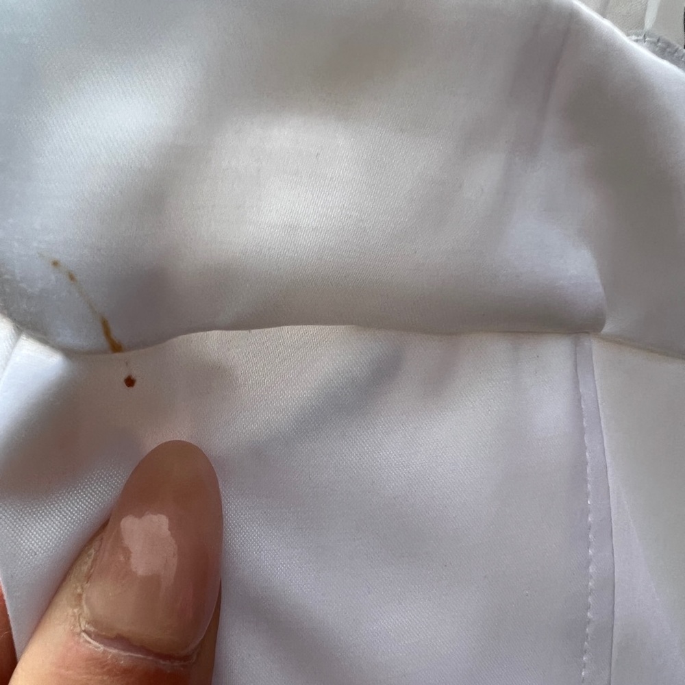 Bebe White Strapless Eyelet Mini - image 5